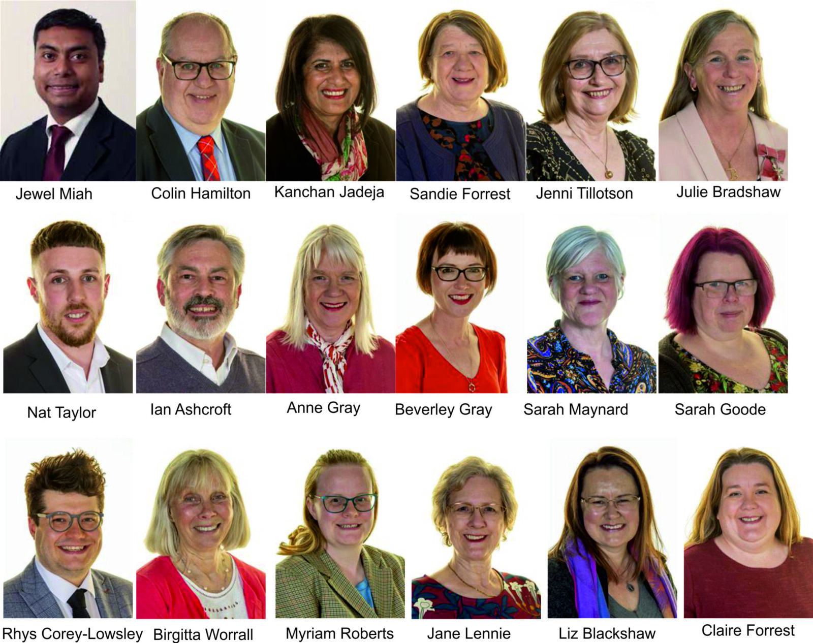 Charnwood Borough Councillors 2023 – 2027